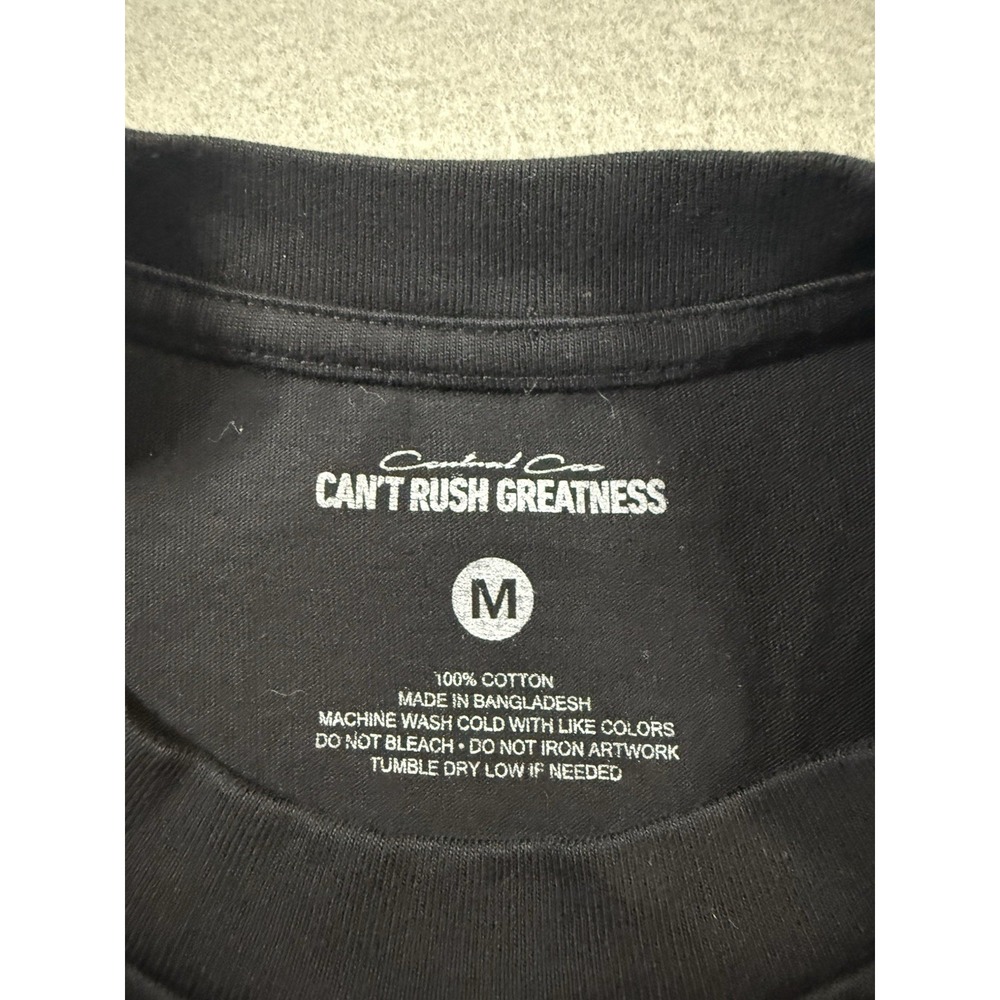 Central Cee 2025 Can't Rush Greatness World Tour Merch T Shirt Size M Black/ Pin - Picture 5 of 8